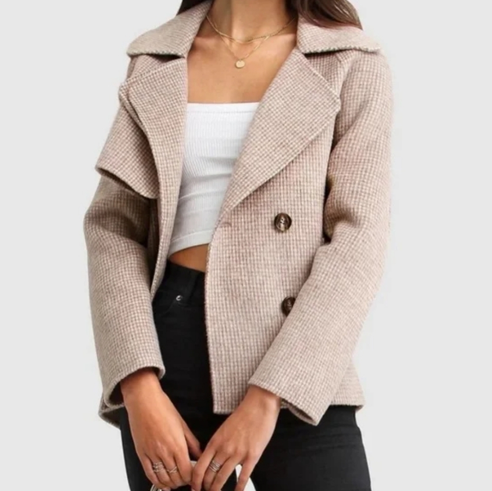 Belle & Bloom I'm Yours Wool Blend Peacoat